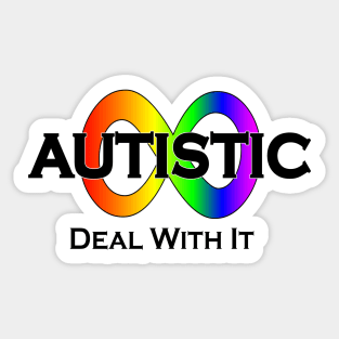 Autistic Deal With It Neurodiversity Sticker